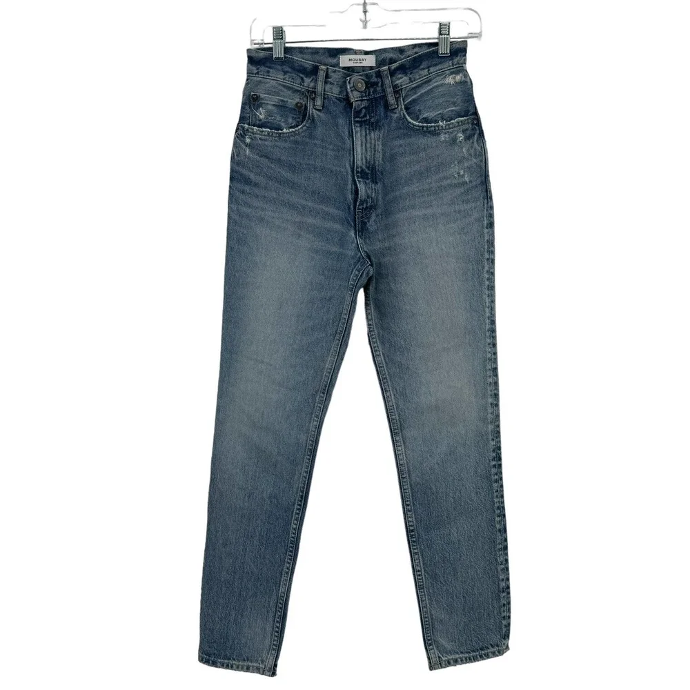 MOUSSY VINTAGE Dells Cropped Boy Skinny Jeans 25 NWOT